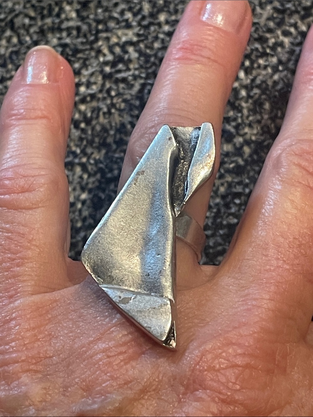 NEW Anne-Marie Chagnon Large Pewter Ring